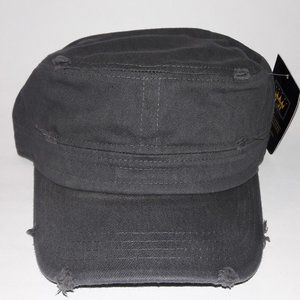 Cadet style plain Vintage distressed Cap